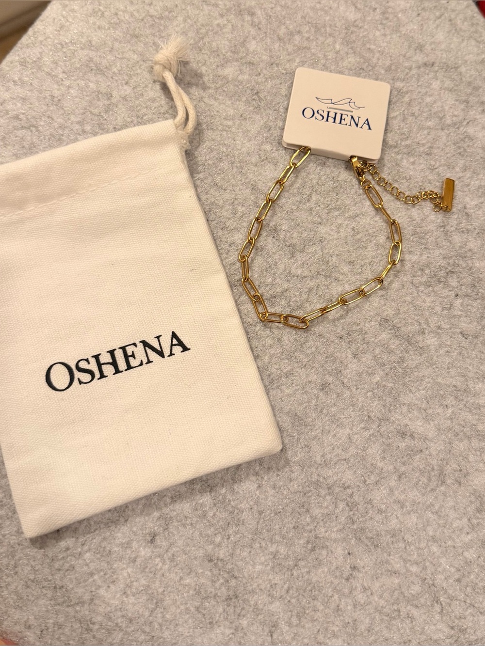 Gold Paperclip Chain Bracelet